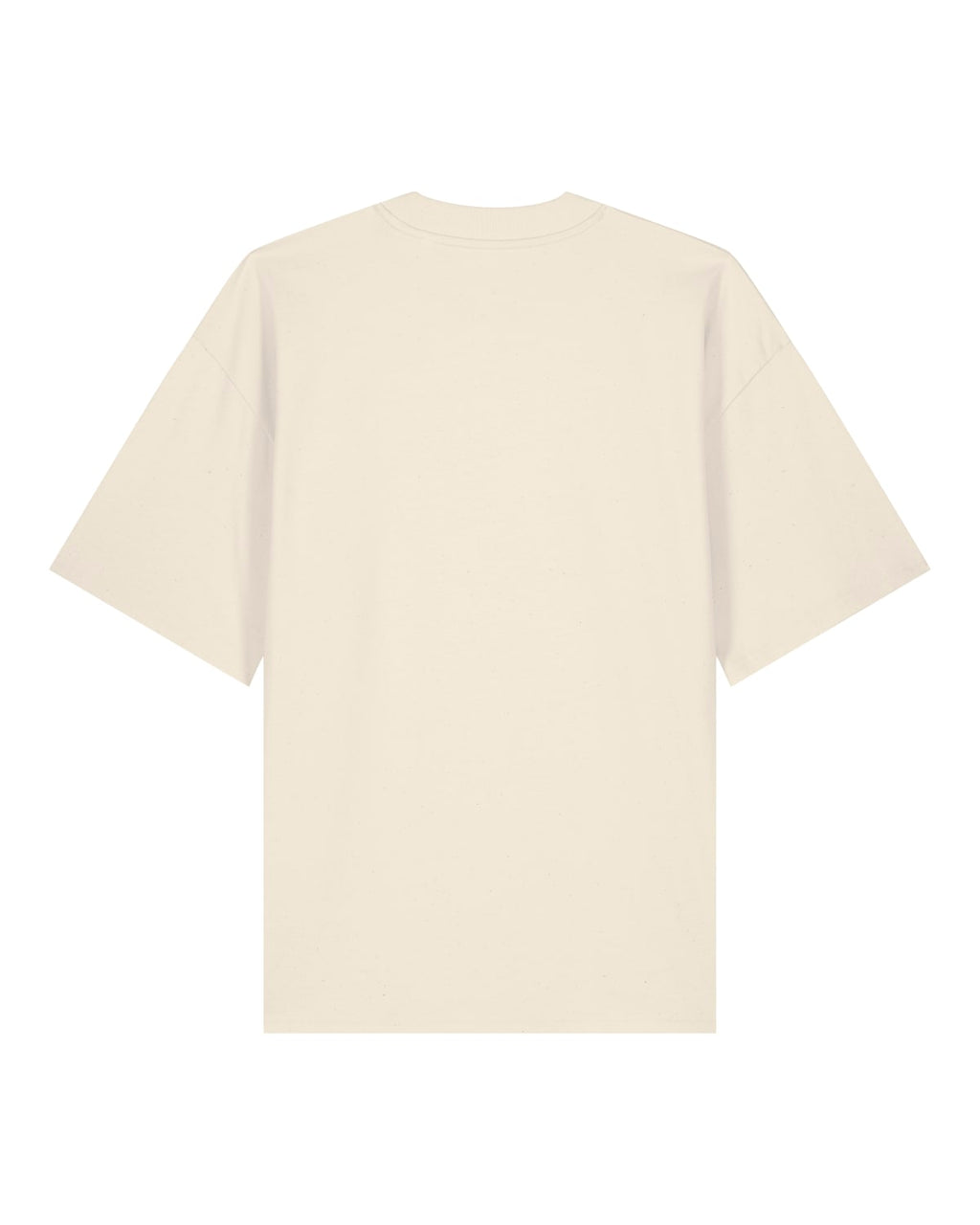Natural Raw Heavyweight Oversized T-Shirt – Herstellerbild Rückansicht