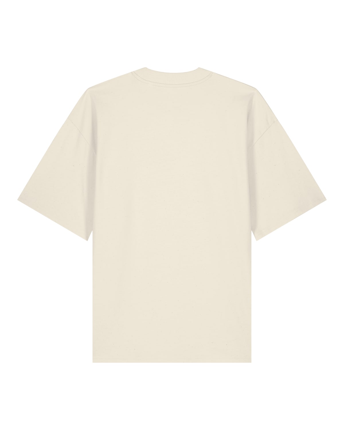 Natural Raw Heavyweight Oversized T-Shirt – Herstellerbild Rückansicht