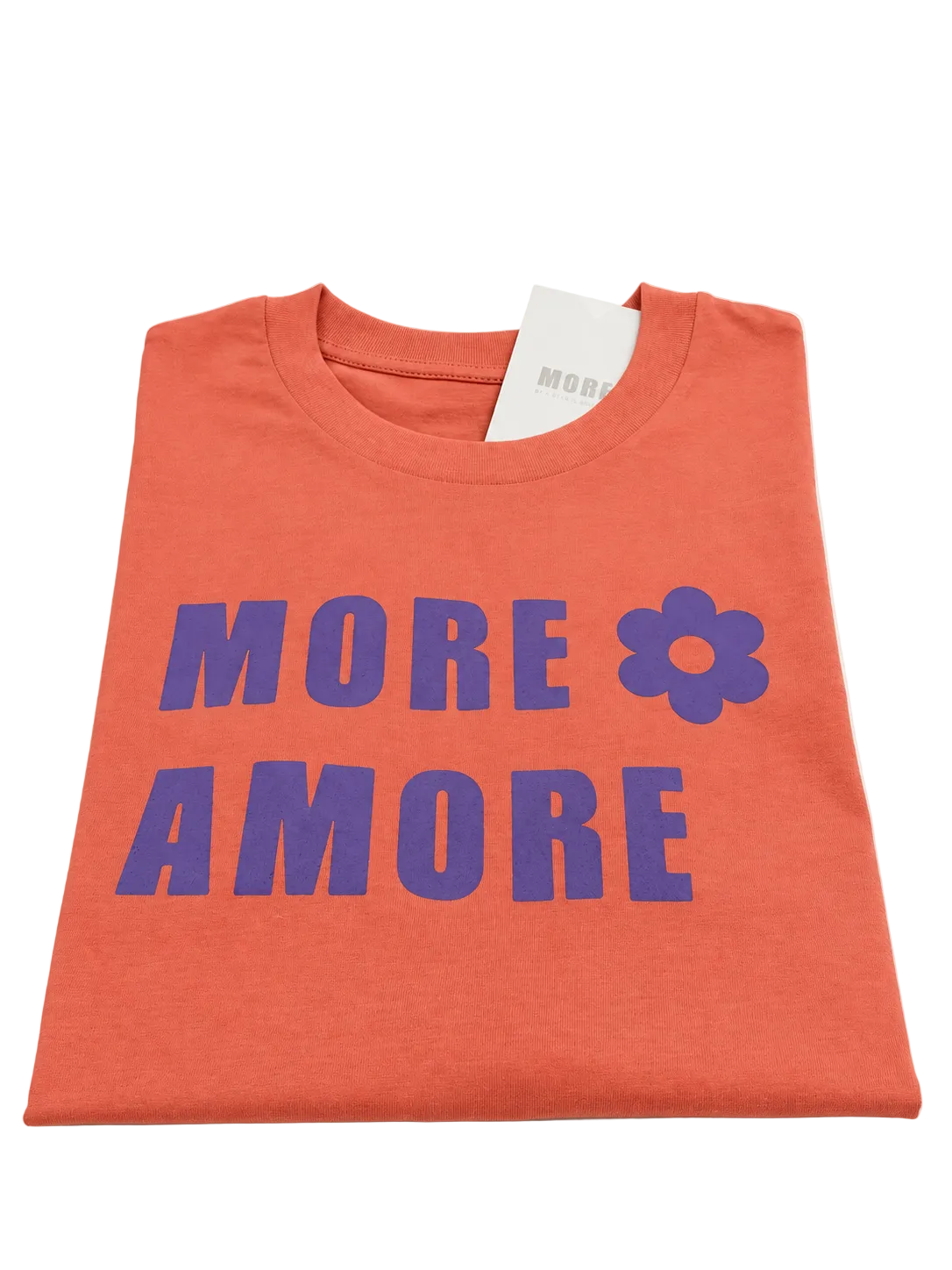 MORE AMORE Fiesta Unisex T-Shirt mit Purple Frontprint
