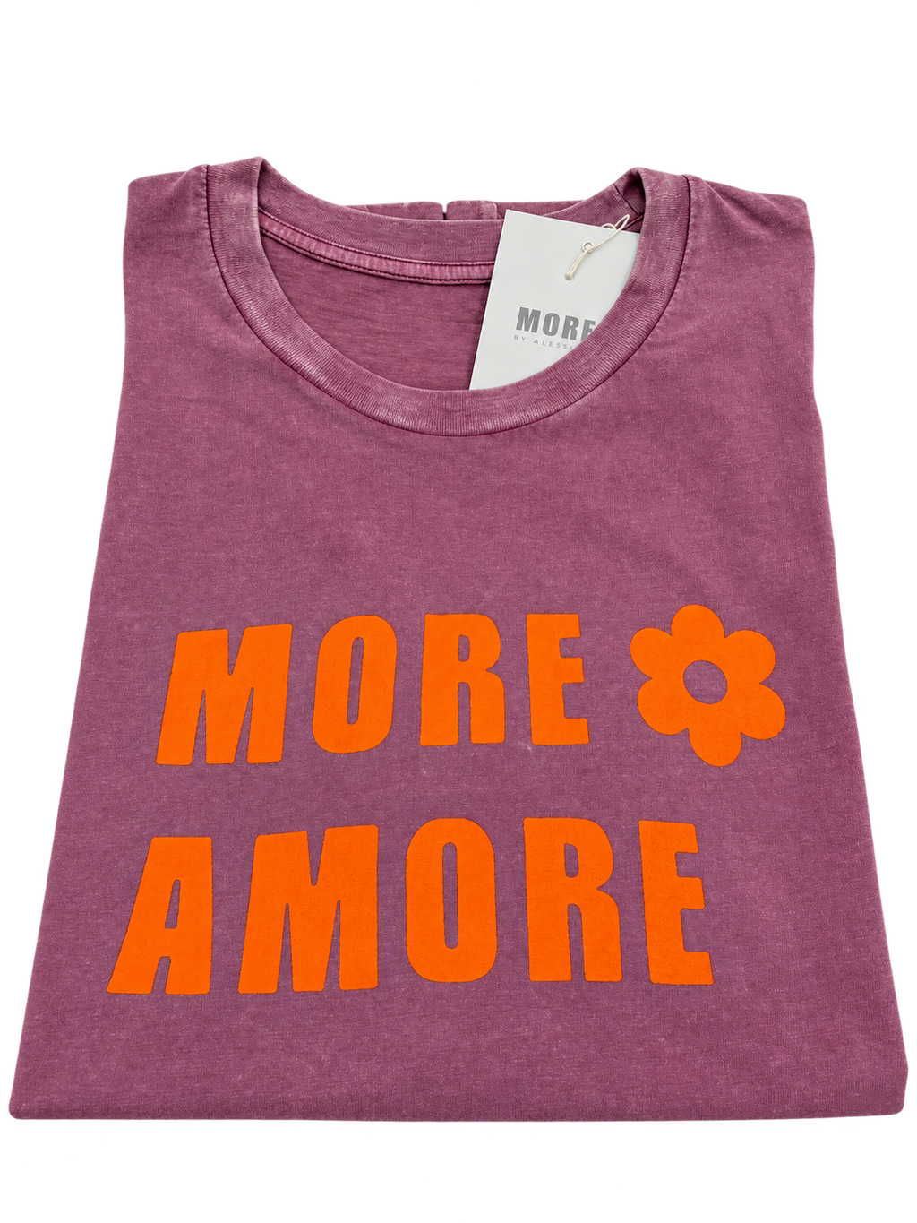 MORE AMORE Vintage Berry Unisex T-Shirt – Vorderansicht