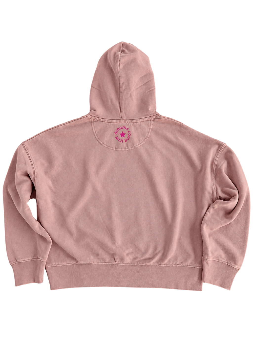 MORE AMORE Vintage Blush Pink Damen-Hoodie – Rückansicht