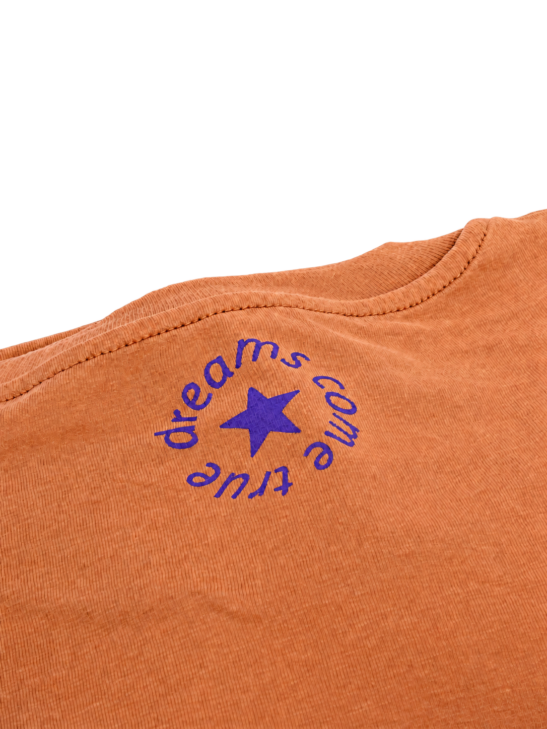 Purple dreams come true Rückenprint auf Vintage Tangerine – Detailansicht