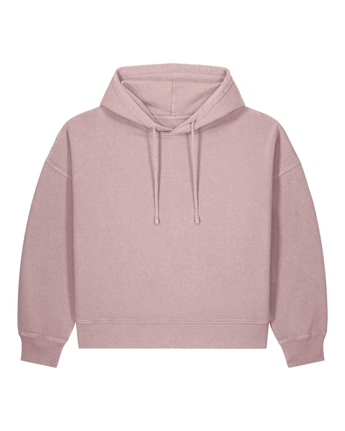 Herstellerbild – Vintage Blush Damen-Hoodie Vorderansicht und Passform